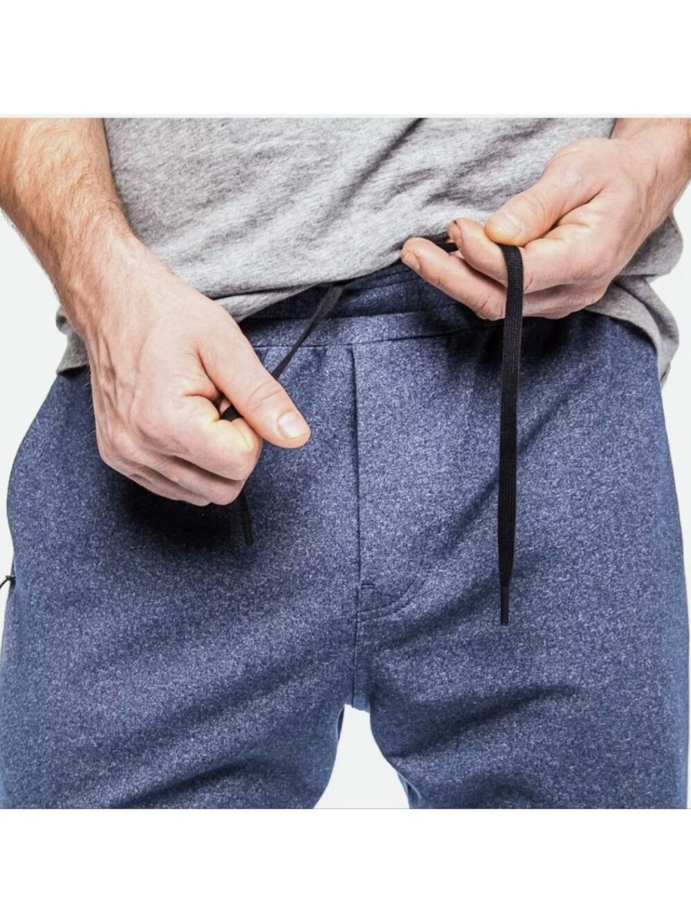 Public Rec Men's All Day Every Day Pant in Heather Navy 38x30 Like New Sweats - Picture 11 of 13